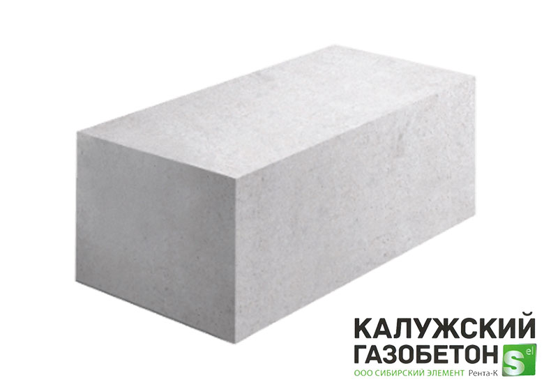 Газобетонный блок стеновой Калужский D500 625х500х250 B3.5